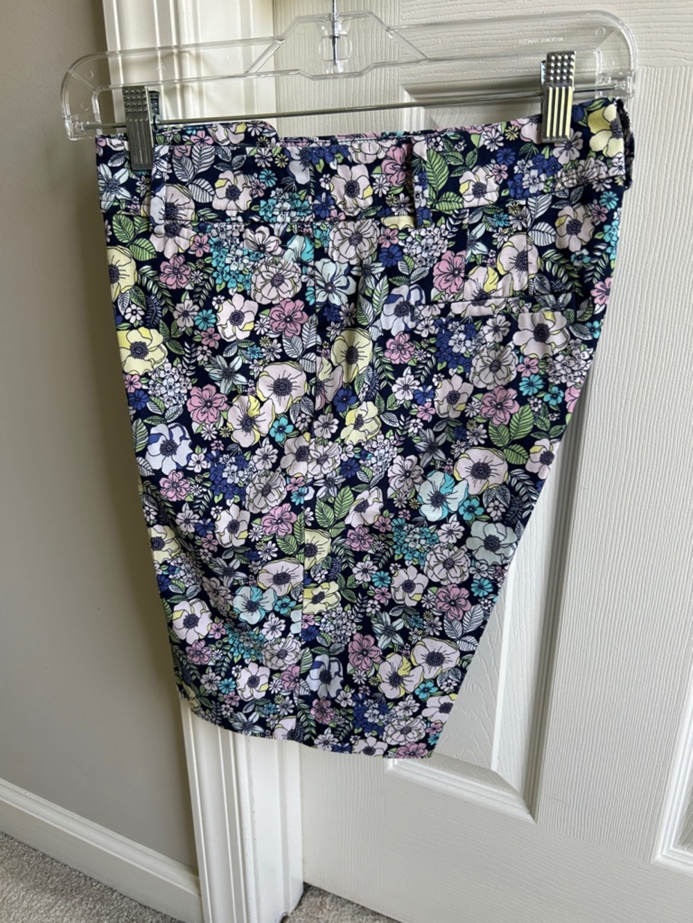 Floral Print perfect shorts from Talbots - Navy Multi